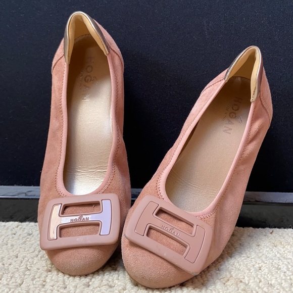 Hogan pink ballet flats - Picture 1 of 6